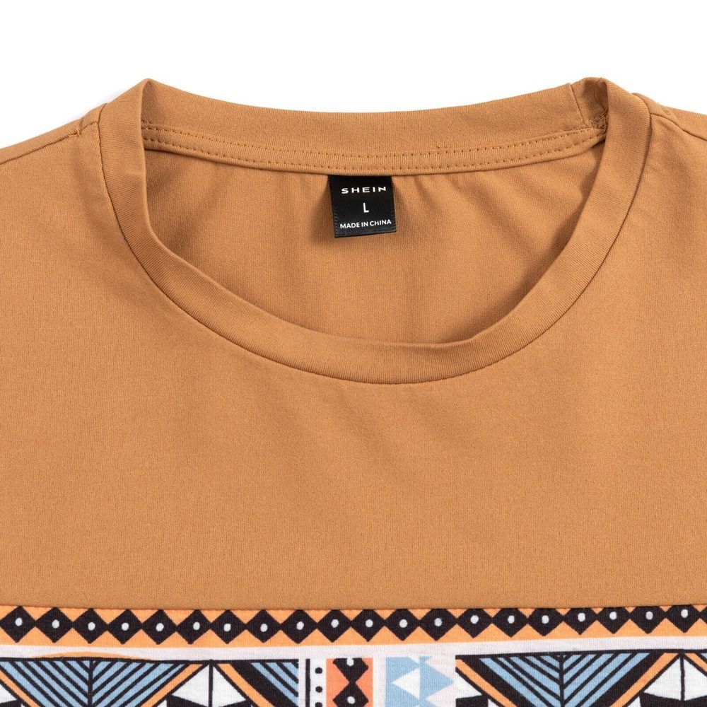 Shein Performance Stretch Mens Aztec Southwestern Graphic T Shirt Size‎ Large - Picture 6 of 8